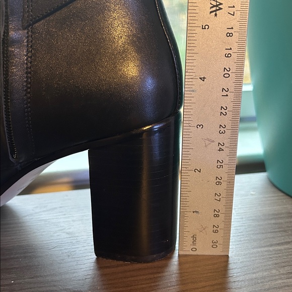 Coach Black Leather Boots with Buckle - Picture 7 of 7